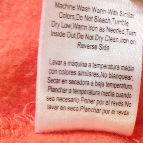 Venus Orange Tie Side Half Wrap Sweatshirt Dress 1X - Picture 7 of 10